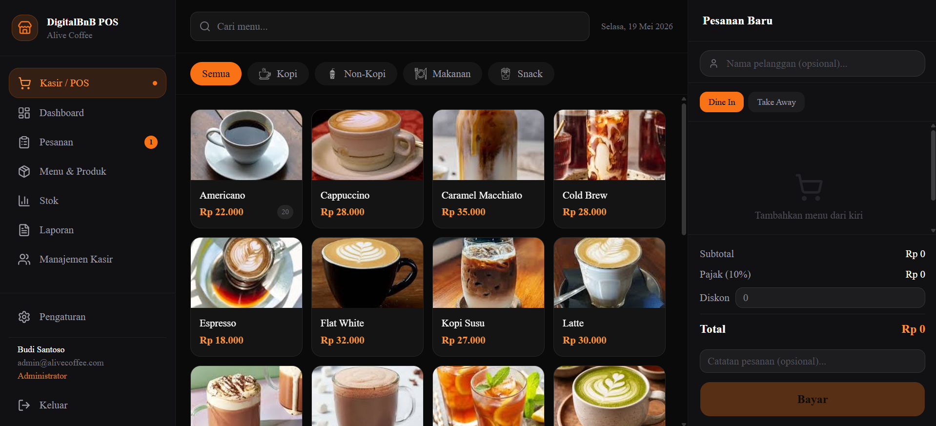 POS Cashier — Aplikasi Kasir